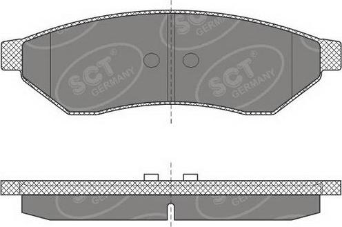 SCT-MANNOL SP 645 PR - Гальмівні колодки, дискові гальма autocars.com.ua