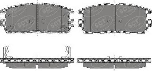 SCT-MANNOL SP 647 PR - Тормозные колодки, дисковые, комплект autodnr.net