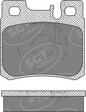 SCT-MANNOL SP 660 PR - Гальмівні колодки, дискові гальма autocars.com.ua