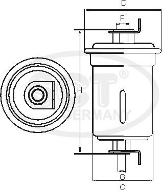 SCT-MANNOL ST 387 - Топливный фильтр autodnr.net