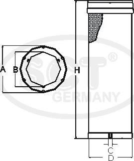 SCT-MANNOL SW 3845 - Воздушный фильтр autodnr.net