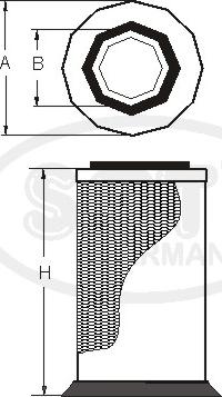 SCT-MANNOL SW 3842 - Фільтр додаткового повітря autocars.com.ua