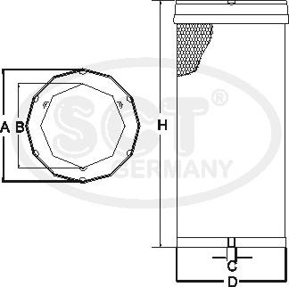 SCT-MANNOL SW 3878 - Фильтр добавочного воздуха avtokuzovplus.com.ua