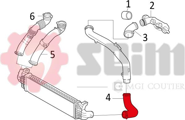 Seim 981236 - Трубка нагнітається повітря autocars.com.ua