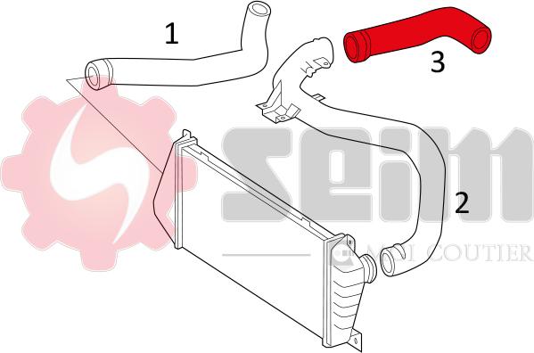 Seim 981409 - Трубка нагнітається повітря autocars.com.ua