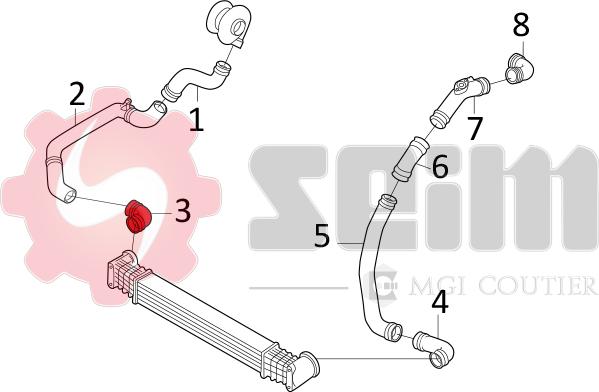 Seim 981585 - Трубка нагнітається повітря autocars.com.ua