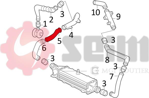 Seim 981623 - Трубка нагнітається повітря autocars.com.ua