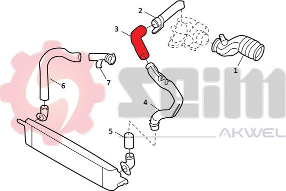 Seim 981876 - Трубка нагнітається повітря autocars.com.ua