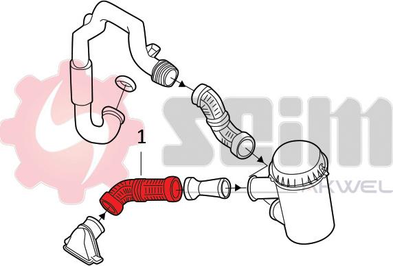 Seim 982074 - Трубка нагнітається повітря autocars.com.ua