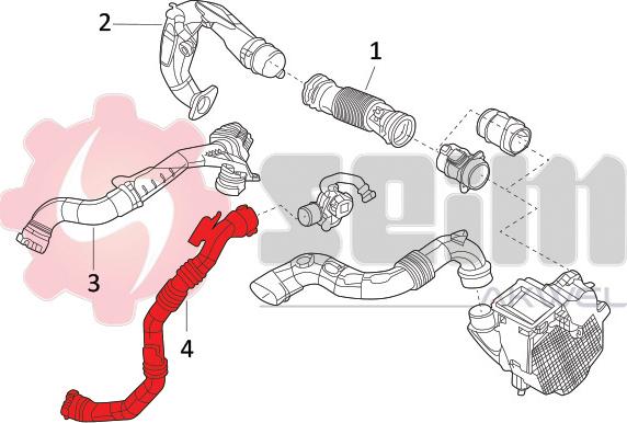 Seim 982081 - Трубка нагнітається повітря autocars.com.ua