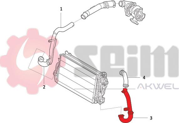 Seim 982119 - Трубка нагнітається повітря autocars.com.ua