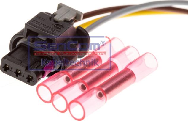 SenCom 10190 - Ремонтний комплект кабелю, датчик частоти обертання колеса autocars.com.ua
