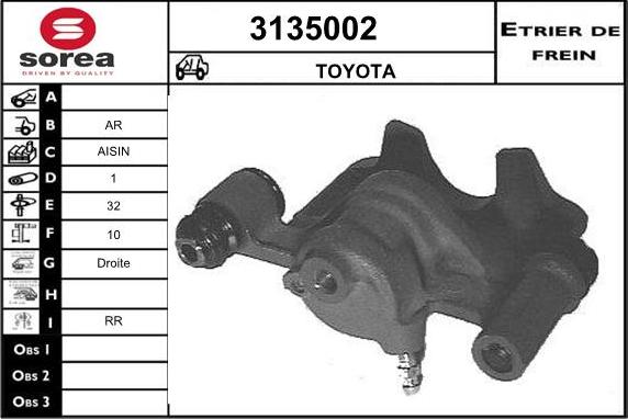 Sera 3135002 - Гальмівний супорт autocars.com.ua