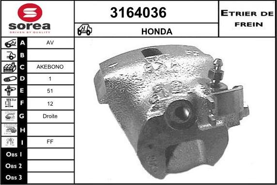 Sera 3164036 - Тормозной суппорт autodnr.net