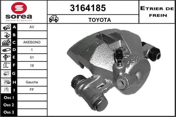 Sera 3164185 - Гальмівний супорт autocars.com.ua