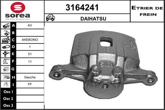 Sera 3164241 - Гальмівний супорт autocars.com.ua