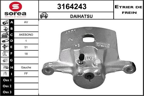 Sera 3164243 - Тормозной суппорт autodnr.net