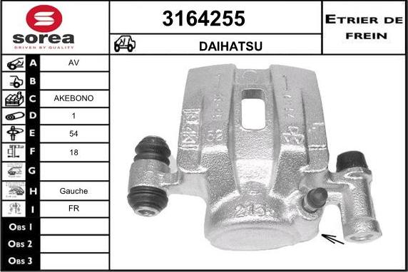 Sera 3164255 - Гальмівний супорт autocars.com.ua