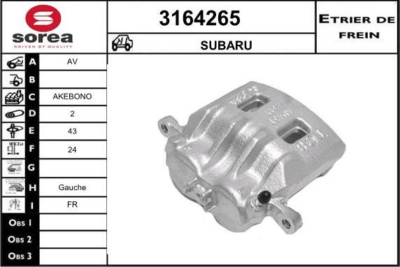 Sera 3164265 - Тормозной суппорт autodnr.net