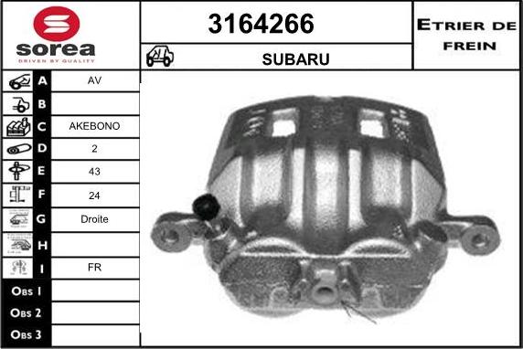 Sera 3164266 - Тормозной суппорт autodnr.net