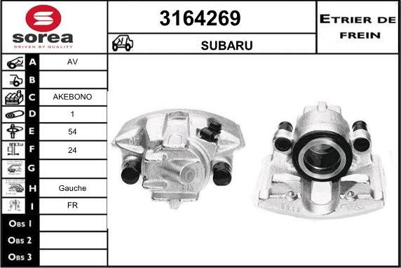 Sera 3164269 - Тормозной суппорт autodnr.net