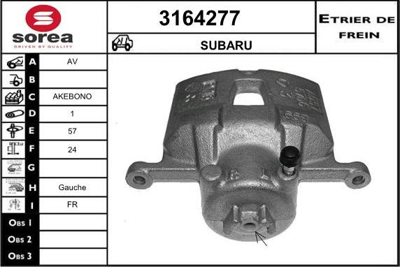 Sera 3164277 - Тормозной суппорт autodnr.net