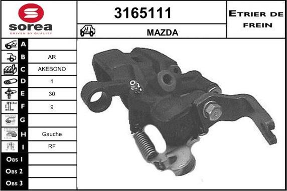 Sera 3165111 - Тормозной суппорт autodnr.net