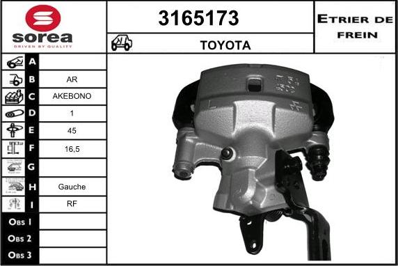 Sera 3165173 - Гальмівний супорт autocars.com.ua