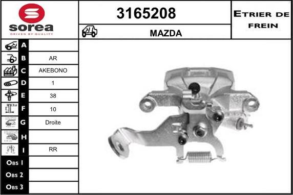 Sera 3165208 - Тормозной суппорт autodnr.net