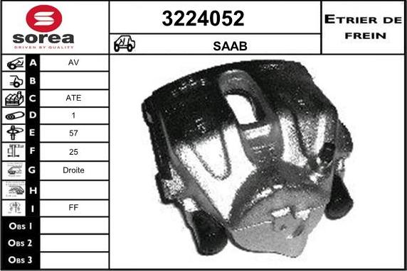 Sera 3224052 - Тормозной суппорт autodnr.net