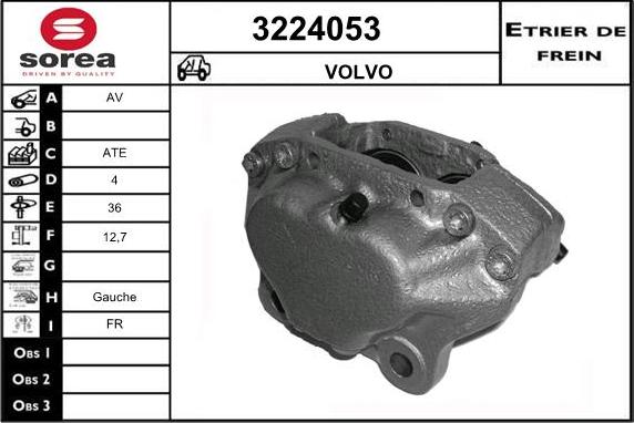 Sera 3224053 - Гальмівний супорт autocars.com.ua