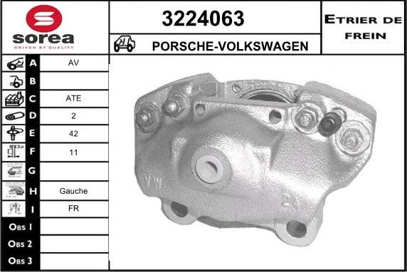 Sera 3224063 - Тормозной суппорт autodnr.net