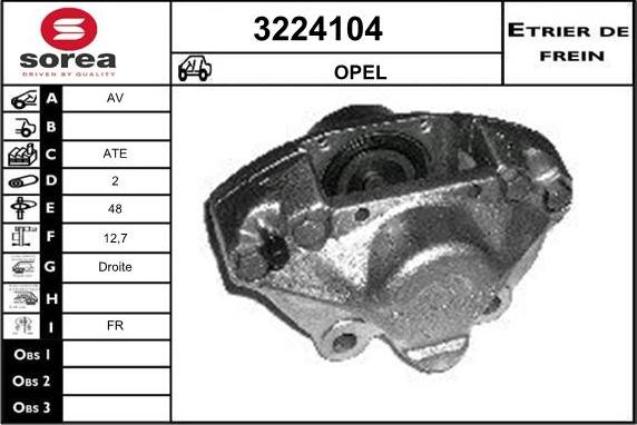 Sera 3224104 - Тормозной суппорт autodnr.net