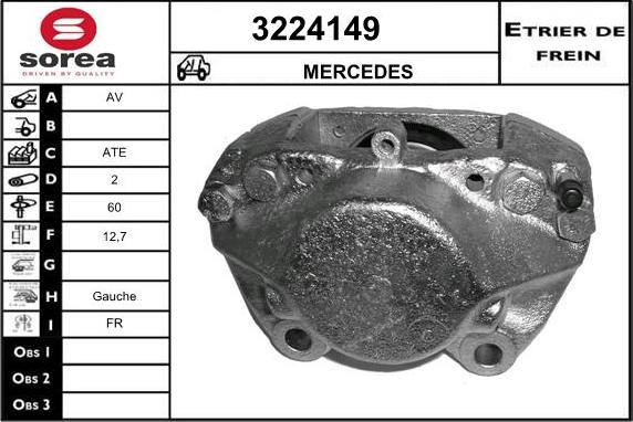 Sera 3224149 - Тормозной суппорт autodnr.net