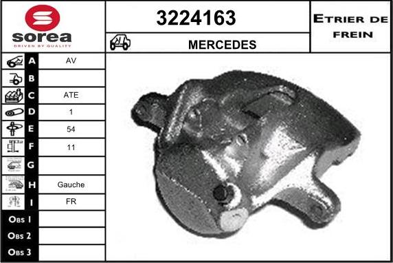 Sera 3224163 - Гальмівний супорт autocars.com.ua