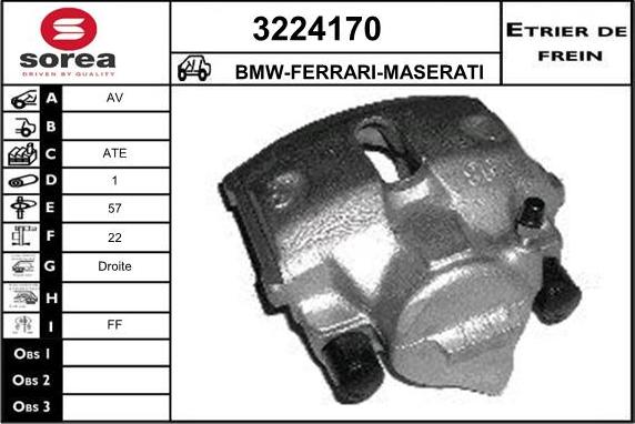 Sera 3224170 - Тормозной суппорт autodnr.net