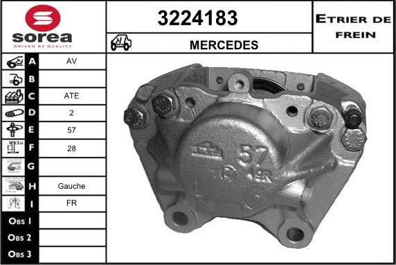 Sera 3224183 - Тормозной суппорт autodnr.net