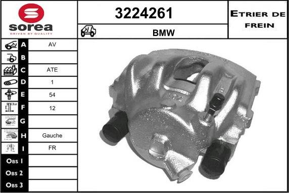 Sera 3224261 - Гальмівний супорт autocars.com.ua