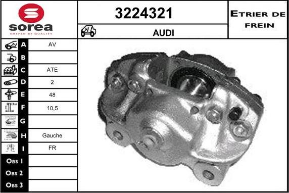 Sera 3224321 - Тормозной суппорт autodnr.net