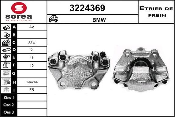 Sera 3224369 - Гальмівний супорт autocars.com.ua