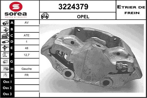 Sera 3224379 - Гальмівний супорт autocars.com.ua