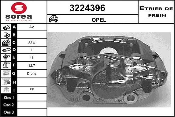 Sera 3224396 - Гальмівний супорт autocars.com.ua