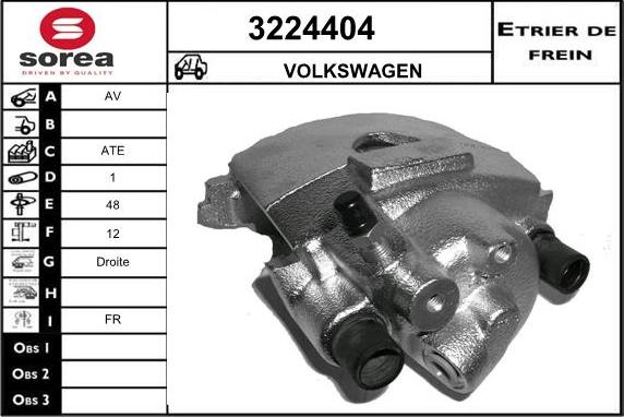 Sera 3224404 - Гальмівний супорт autocars.com.ua