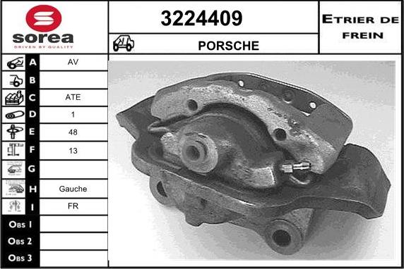 Sera 3224409 - Гальмівний супорт autocars.com.ua