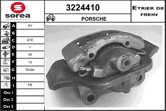 Sera 3224410 - Гальмівний супорт autocars.com.ua