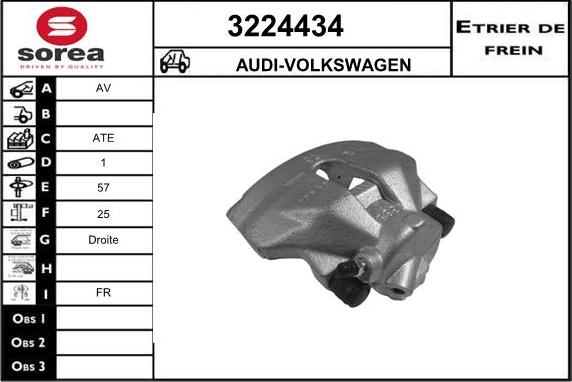 Sera 3224434 - Гальмівний супорт autocars.com.ua