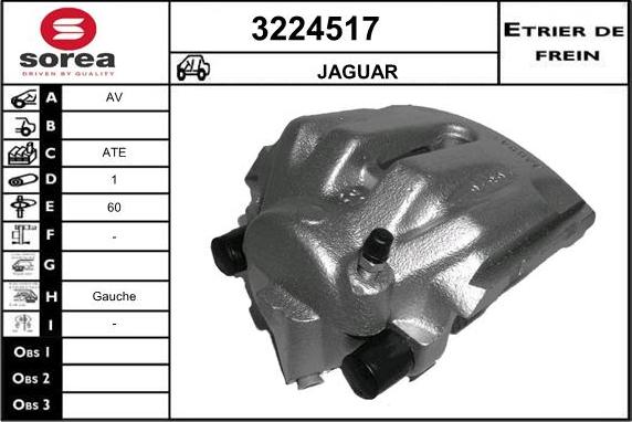 Sera 3224517 - Гальмівний супорт autocars.com.ua