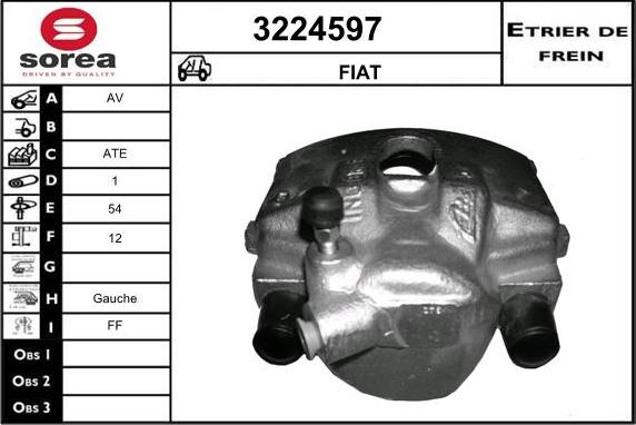 Sera 3224597 - Гальмівний супорт autocars.com.ua