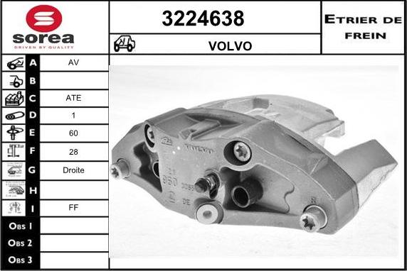 Sera 3224638 - Тормозной суппорт autodnr.net