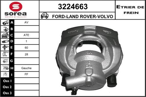 Sera 3224663 - Тормозной суппорт autodnr.net